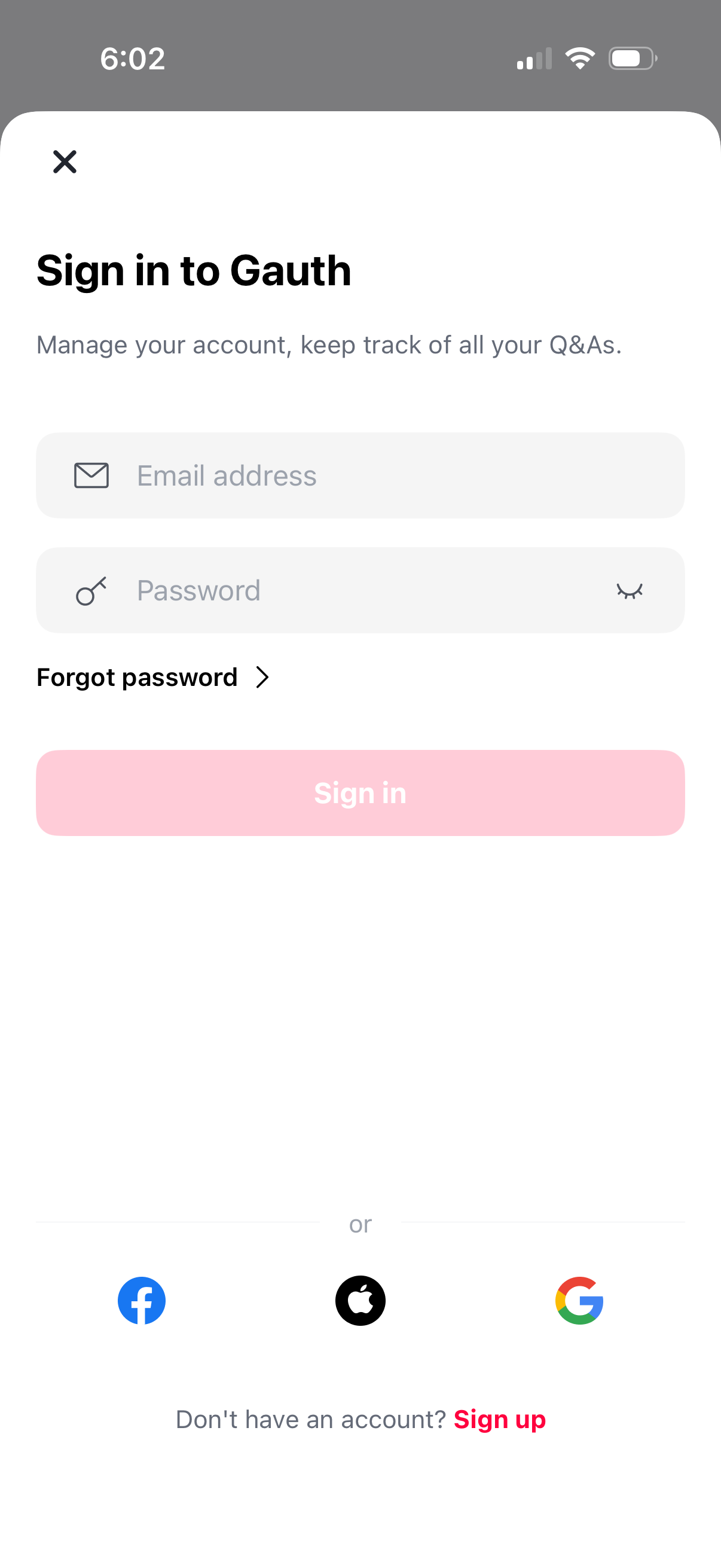 gauthmath login screenshot